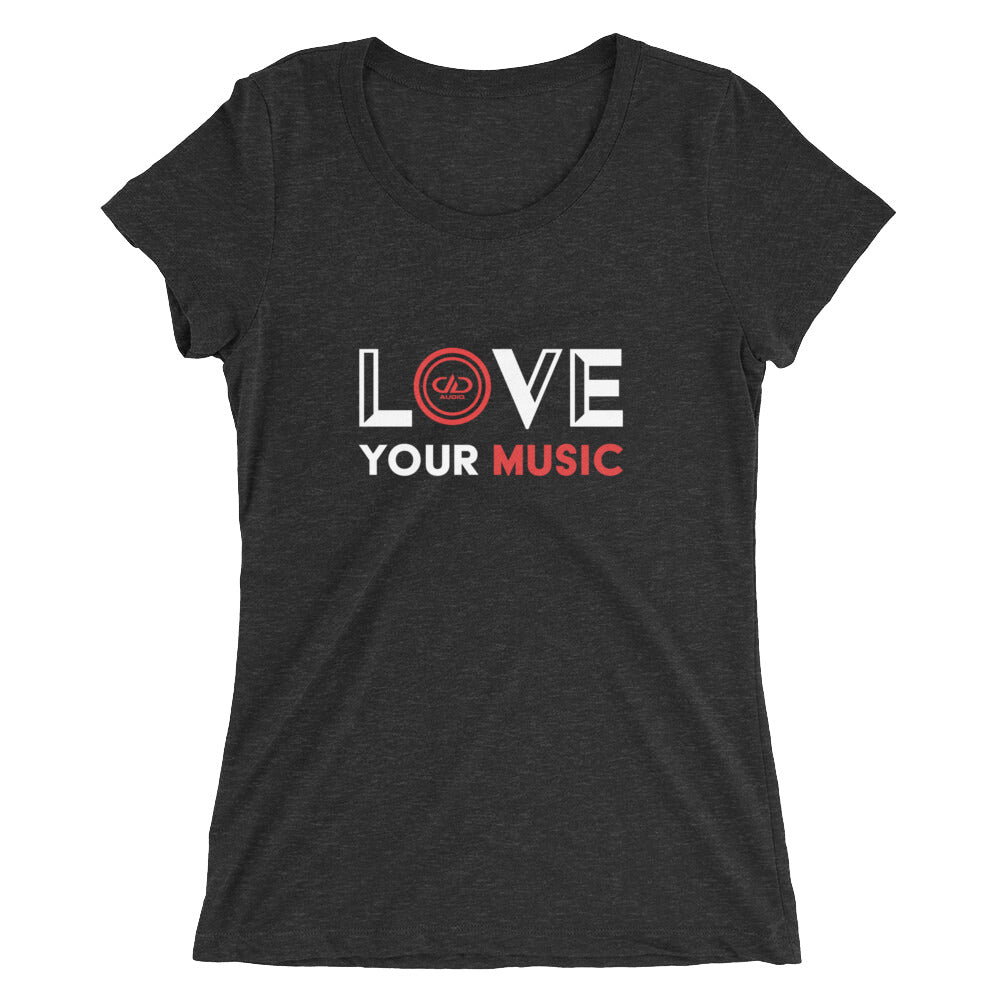 Photo of a Ladies Love Your Music DD Shirt - Also Available in Long Sleeve