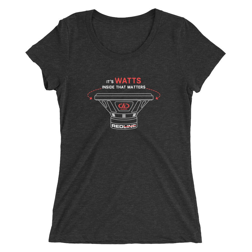 Photo of a Ladies DD Shirt with WATTS Inside design print - Also Available in Long Sleeve