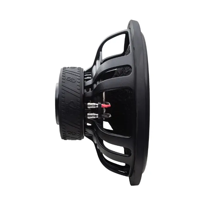 photo of SL700 shallow subwoofer profile view facing right view of frame and motor
