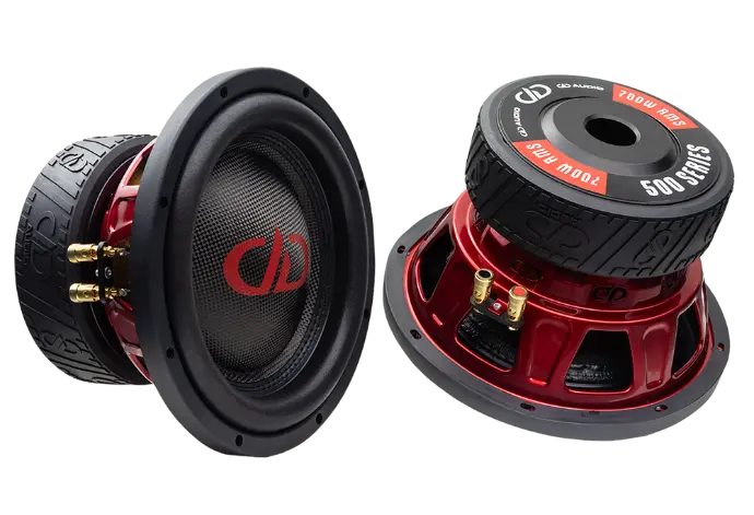 image of 10 inch special edition 510se subwoofer with two different views showing side front and slanted back motor views