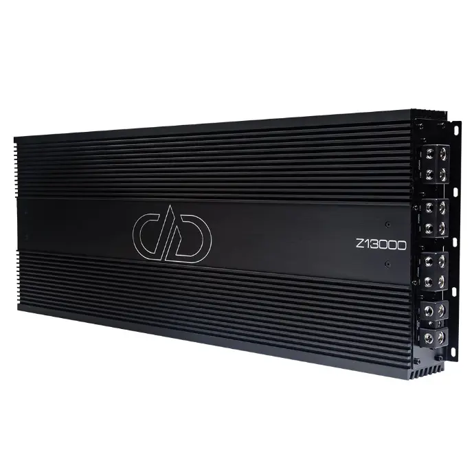 Photo of Z13000 angled to show full top plate with logo and model number as well as connection side panel