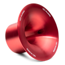 VOCT-AL-HORN-10- Photo of Aluminum Red Horn for 'A' Revision VOW10 &amp; CT Tweeters Angled Right