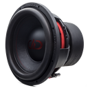 B Stock 700D Series 12&quot; Dual 2-ohm REDLINE Subwoofer - 712d - Photo of 712d facing front angled left to show dustcap, cone, surround, basket, motor and connections