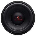 B Stock 700D Series 12&quot; Dual 2-ohm REDLINE Subwoofer- Photo of 712d front facing showing dustcap, cone, and surround