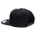 DDA Snapback Flat Bill Hat - photo of back side showing snap enclosure