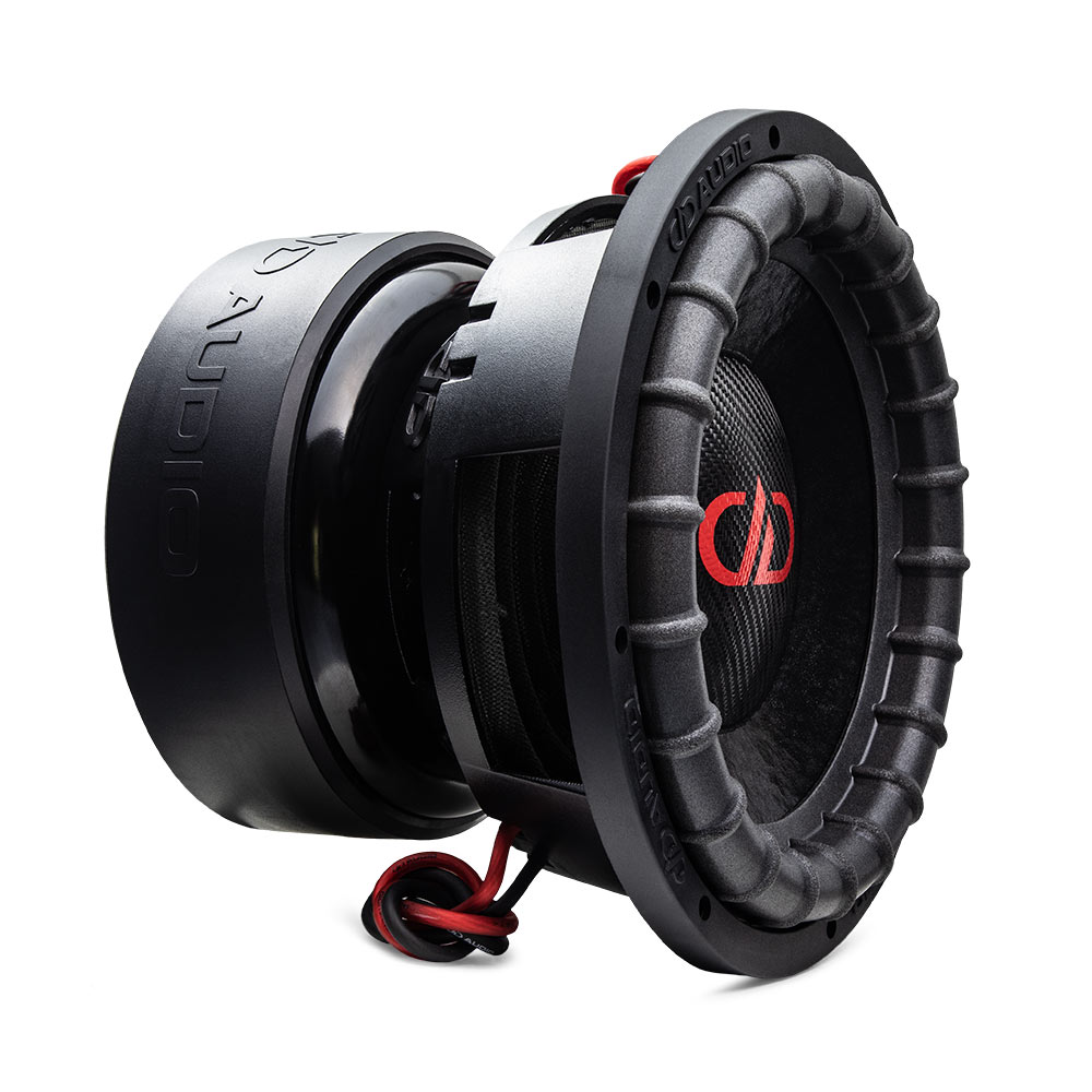 US Standard 9900 Series Power Tuned Subwoofer- Photo angled right to show full side from motor to dustcap