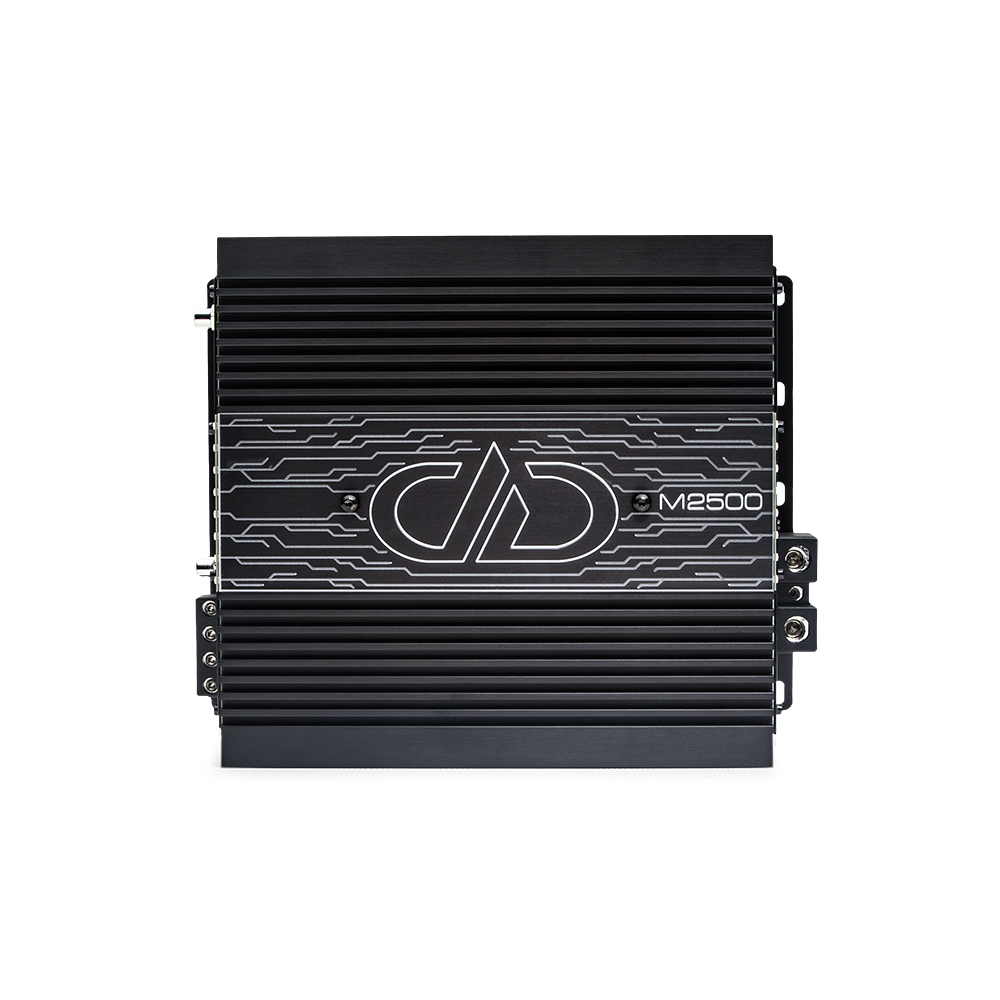 M Series 2500 Watt Monoblock Amplifier - Photo showing LED vanity plate