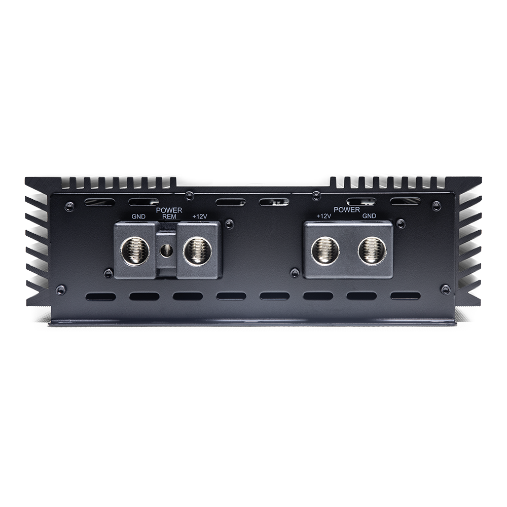 M Series 5000 Watt Monoblock Amplifier - Back panel showing power connections