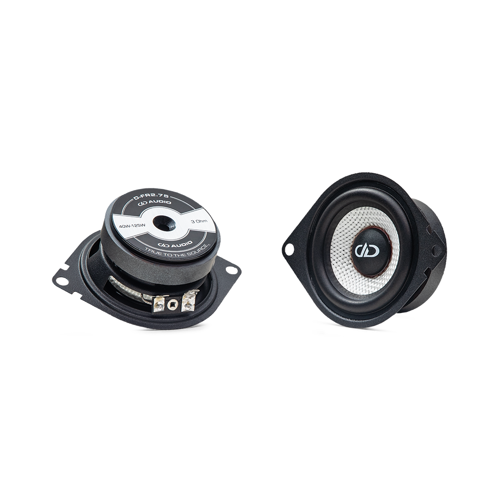 D-X Series Coaxial Speaker (Pair) - Photo of pair, one top to bottom, the other bottom to top