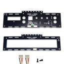 M Series Techno LED Vanity Plate Kit - photo of end panel kit components, wires, and screws