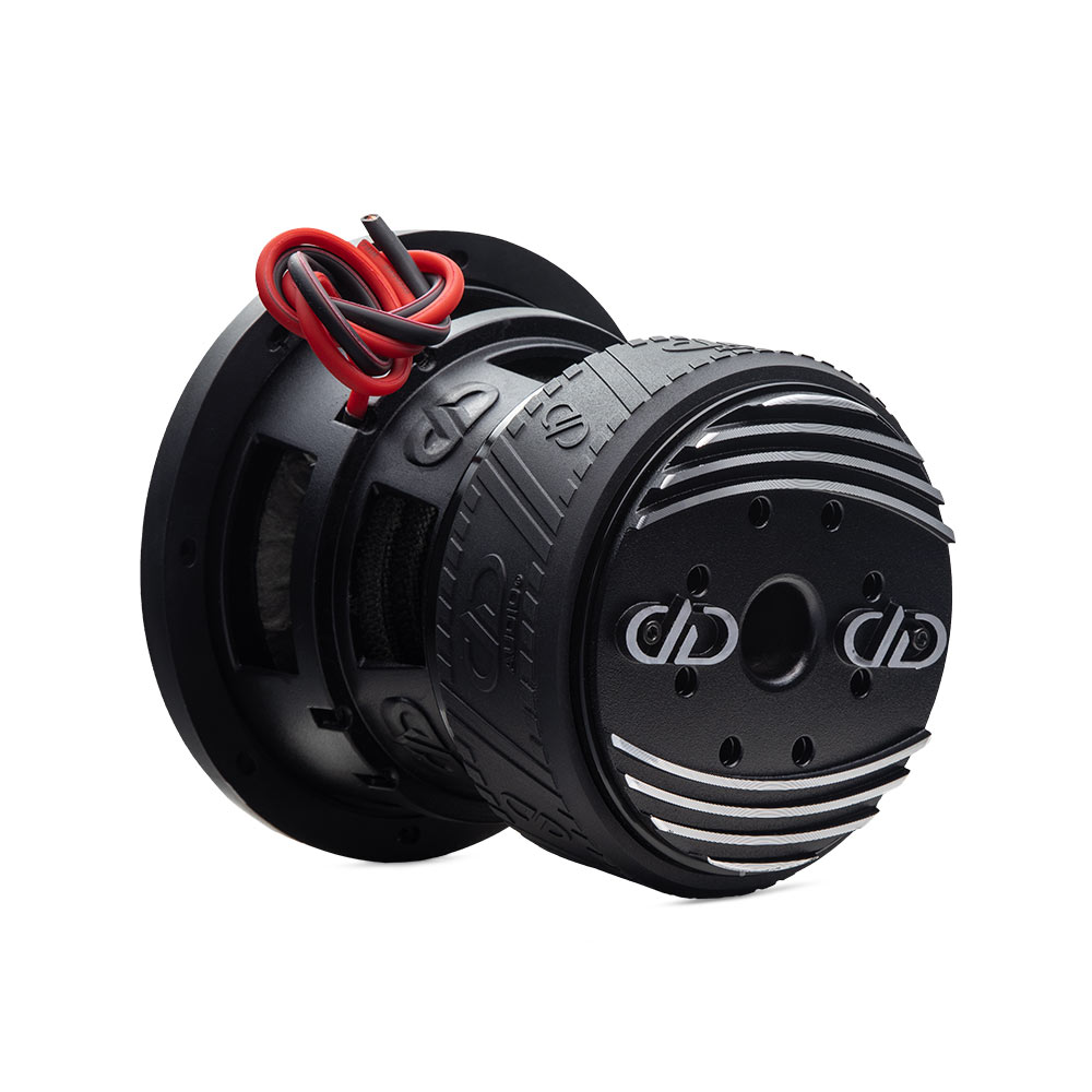 US Standard 1506a Power Tuned Subwoofer - photo of back showing heatsink, boot, basket and leads