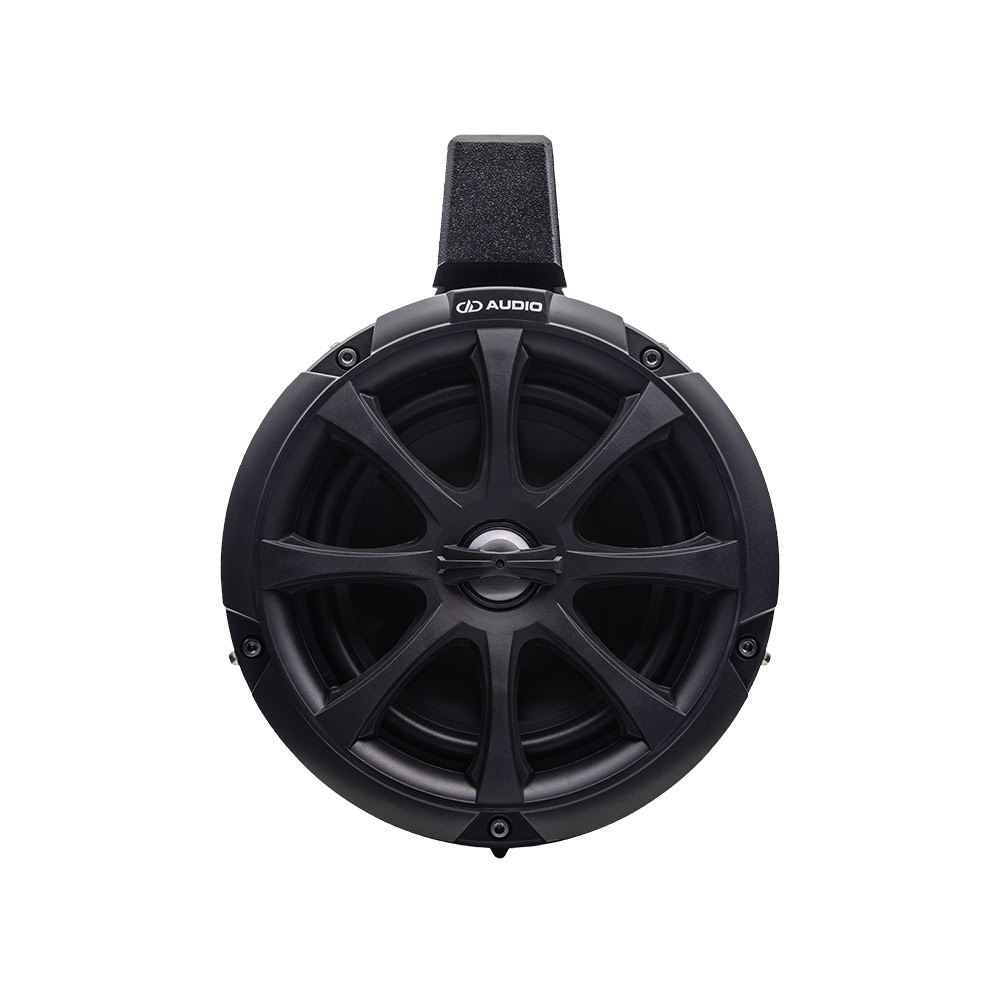 MCA-106B 6.5" Marine Can Speakers with LED (pair) - Photo front facing to show grill