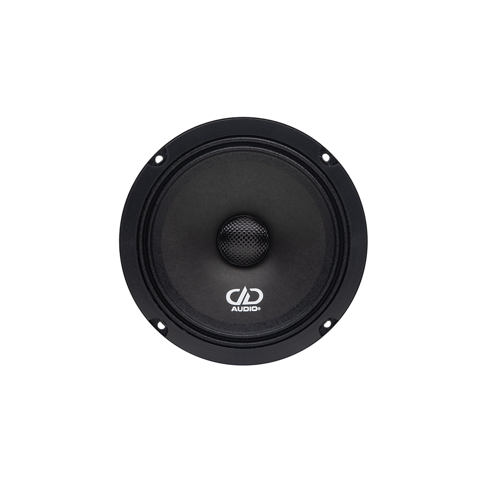 VO-M 100 Series (6.5" Midrange) - photo facing front showing conde with DD AUDIO logo print