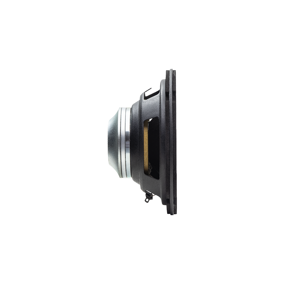 VO Series 6.5 Inch Neo Midrange (Pair) - Photo showing Profile - back to front - neo heatsink and basket