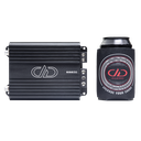 SS Series 600W Monoblock Amplifier - photo of amp with soda can