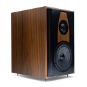 Passive Studio Monitor - DD Signature Series Home (Pair)  - Photo angled to show woofer and tweeter without grill and side - depth of box