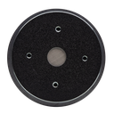VO Series 55mm Compression Tweeter(each) - Photo of a VO-CT55 compression tweeter facing front to show throat, top plate, mounting holes for horn