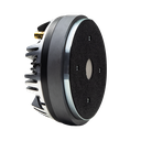 VO Series 55mm Compression Tweeter(each) - Photo of a VO-CT55 compression tweeter angled right to show throat, top plate, mounting holes for horn, motor, heatsink and connectors