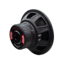 Dual 312e Power Bundle - Subs, Enclosure, Amp - Photo of a 312e shot from the back showing backplat sticker which reads 500w rms