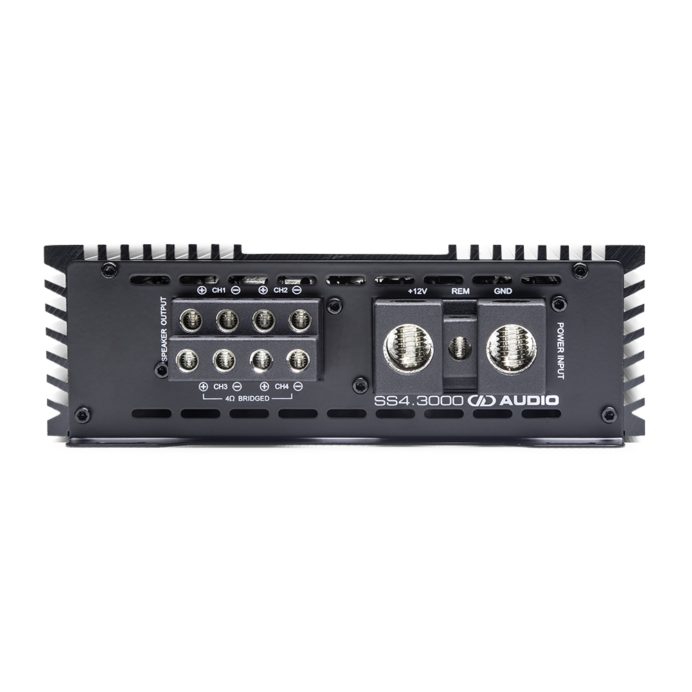 SS Series 3000W x 4-Channel Amplifier - photo showing connections panel