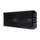 M Series 9000 Watt Monoblock Amplifier - Photo of M9000 angled to show full top plate with logo and model number as well as connection side panel