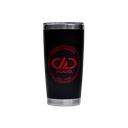 DD AUDIO 20oz Tumbler Photo showing front design - "Digital Designs above DD AUDIO logo above Est 1986 above True to the Source