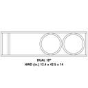 Double 10" Enclosure SUV (Unloaded)