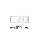 Double 6.5" Enclosure (Unloaded)