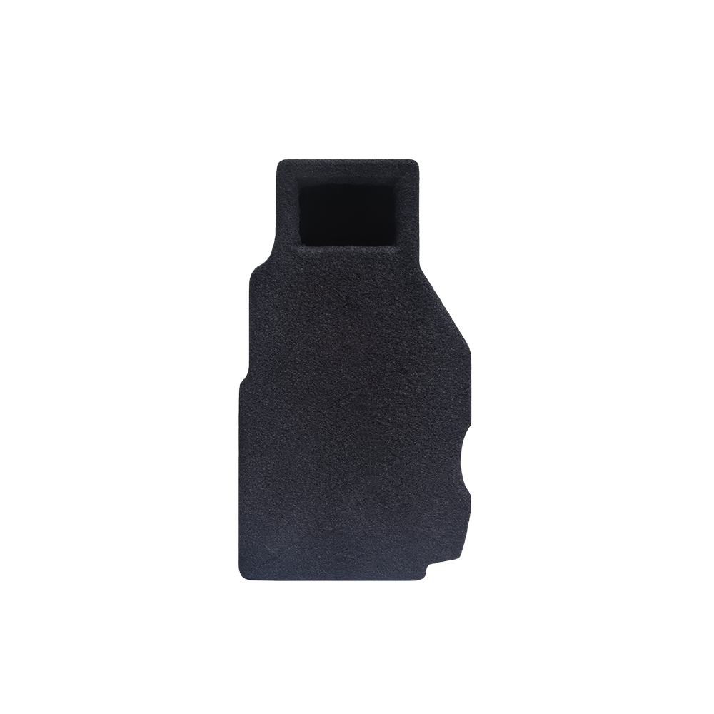 8" Slim Loaded Enclosure for Toyota/Hilux - Photo showing side of enclosure with port