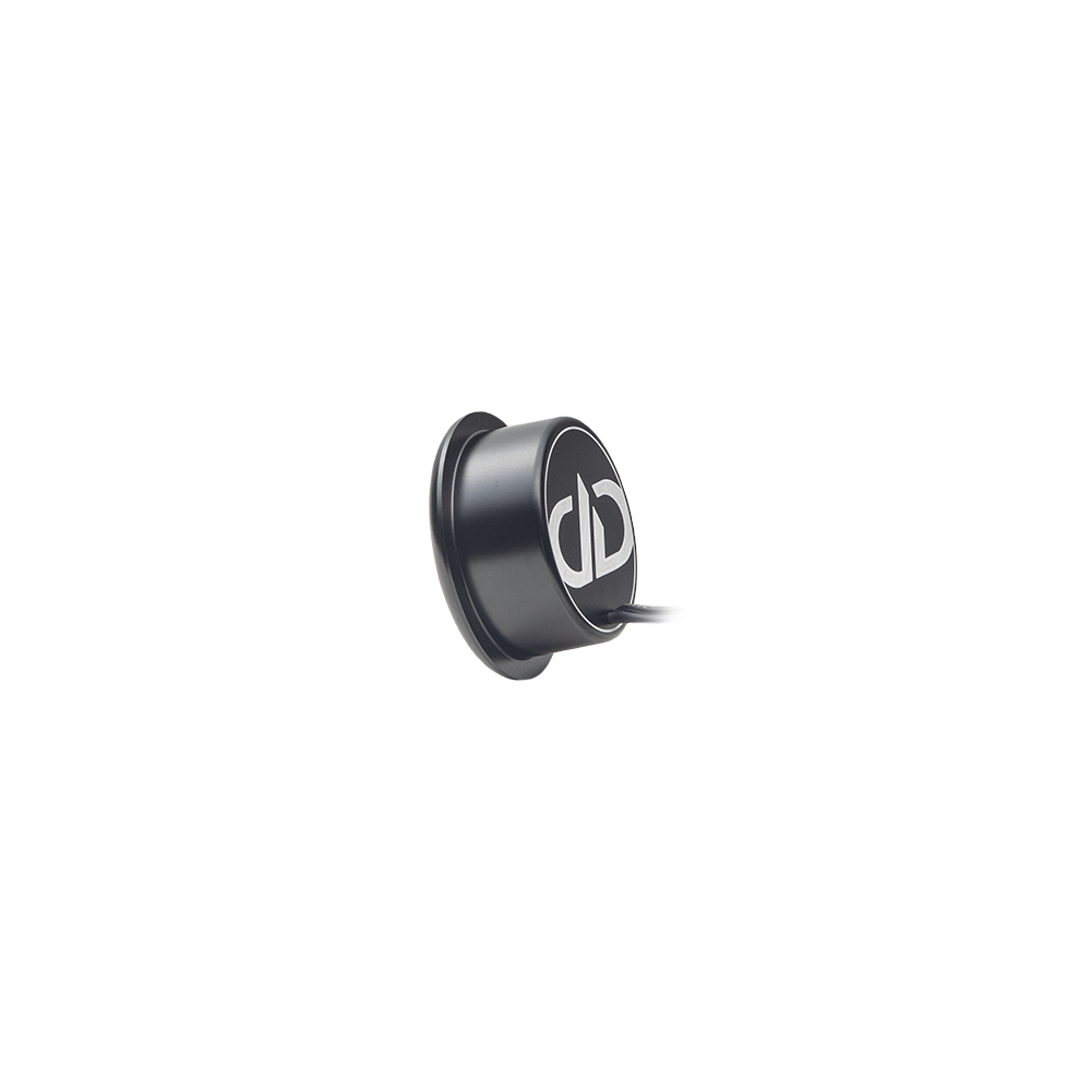 C Series 20mm Tweeter - photo angled front to back to show back cavity with logo