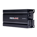 Redline SA Series 4x75 Amplifier - angled right to show inputs