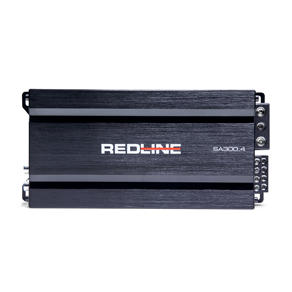 Redline SA Series 4x75 Amplifier - top of case showing logo and model