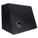 Redline 12&quot; Sealed Enclosure 1 Ohm - back of box showing angled design and inputs