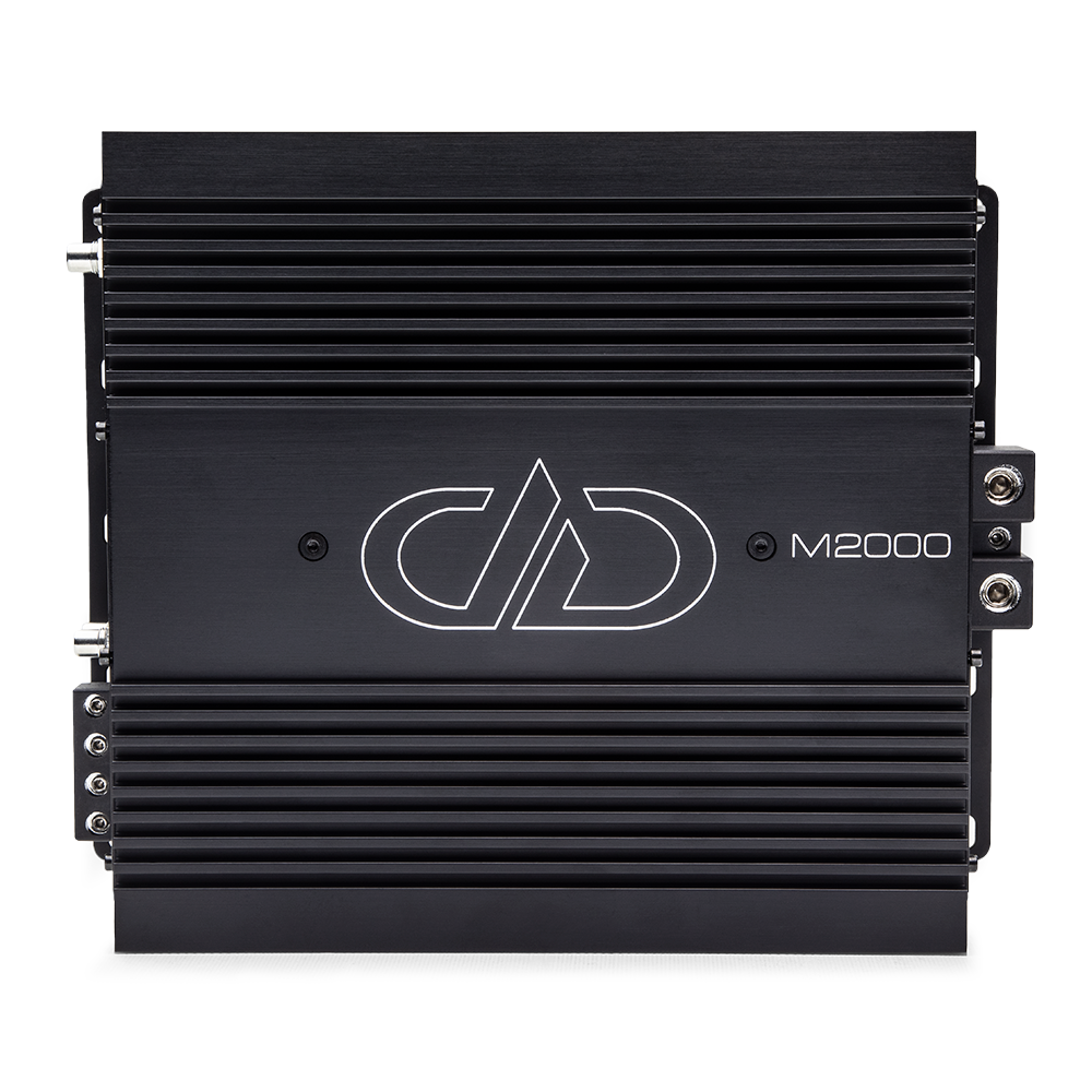 M2000 Amplifier - Front Facing Showing Top Plate, Logo and Model Number