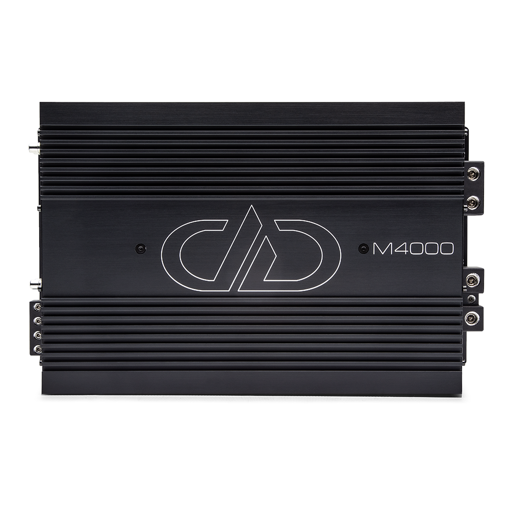 M4000 Amplifier - Front Facing Photo - Showing Top Plate, Logo and Model Number