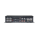 D Series 4 Channel 800 Watt Amplifier - Photo Zoomed in on Connections and Controls