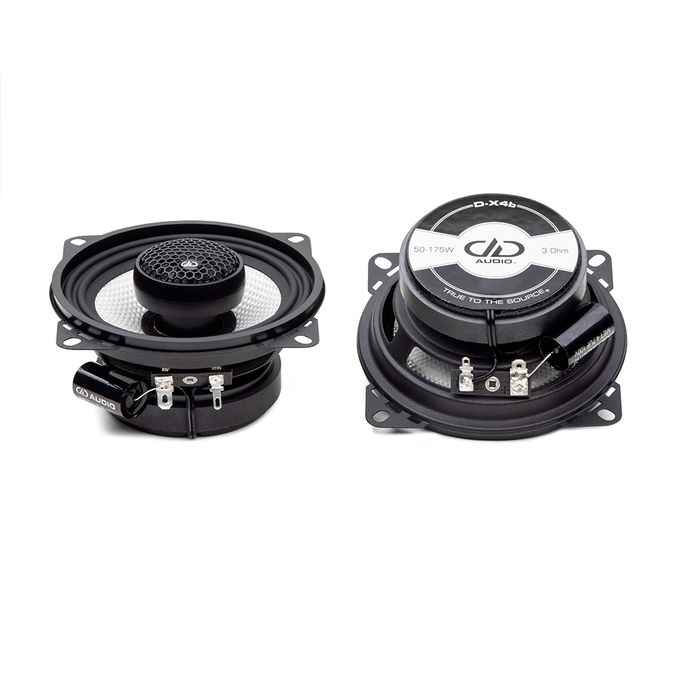 D-X Series Coaxial Speaker Pair - Photo of pair, one top to bottom, the other bottom to top