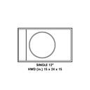 Gabinete Individual de 12" (Descargado)