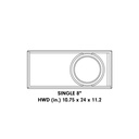 Single 8" Enclosure (Unloaded)