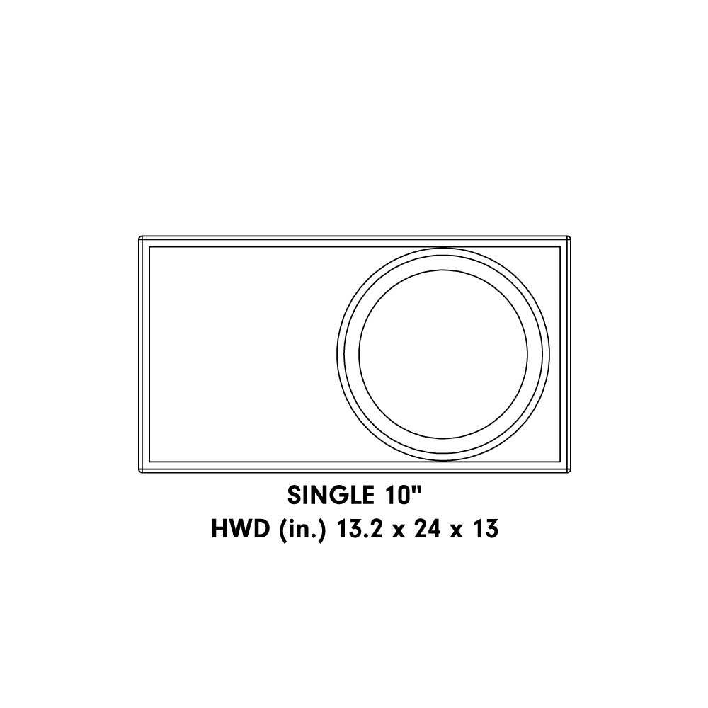 Single 10" Enclosure (Unloaded)