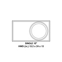 Single 10" Enclosure (Unloaded)