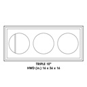 Triple 10" Enclosure (Unloaded)