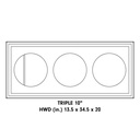 Triple 10" Enclosure (Unloaded)