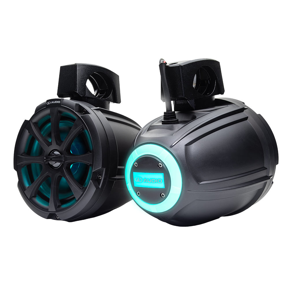 MC-106B 6.5" Marine Can Speakers with LED (pair)