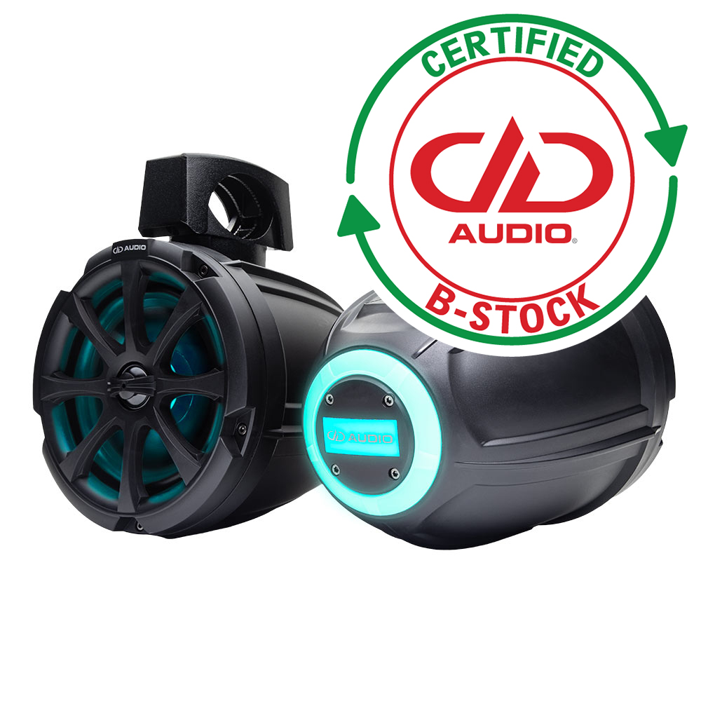 B Stock - MC-106B - MC-106B 6.5" Marine Can Speakers with LED (pair)