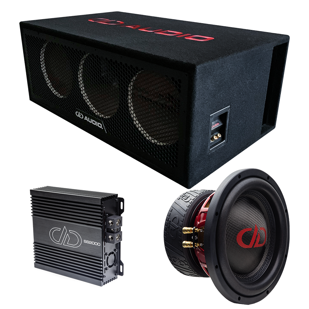 Triple 510e-SE Subs + Enclosure + SS2000 Amp - Bundle