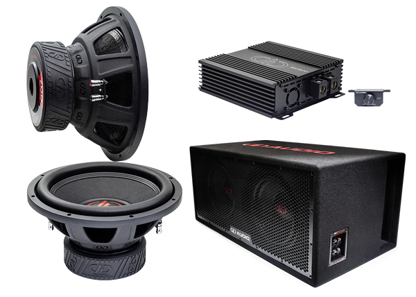 1500w RMS - Dual 12" Bundle - Subs, Enclosure, Amp