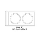 Double 10" Enclosure (Unloaded)