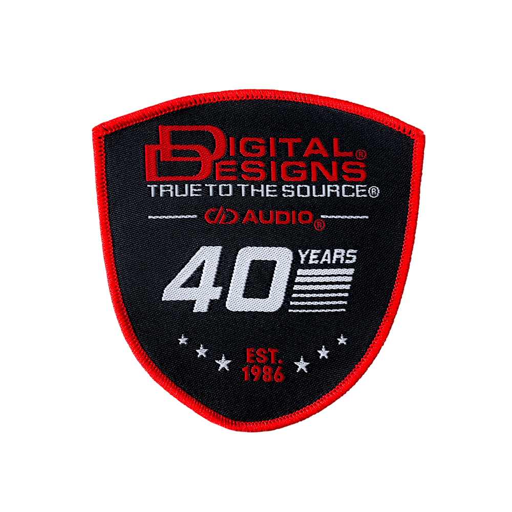 DD 40th Anniversary Woven Patch