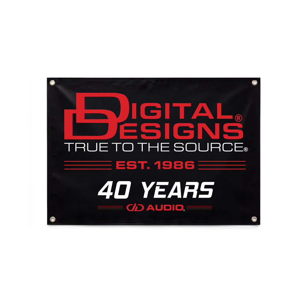 Digital Designs - 40 Years Banner - 2ft x 3ft